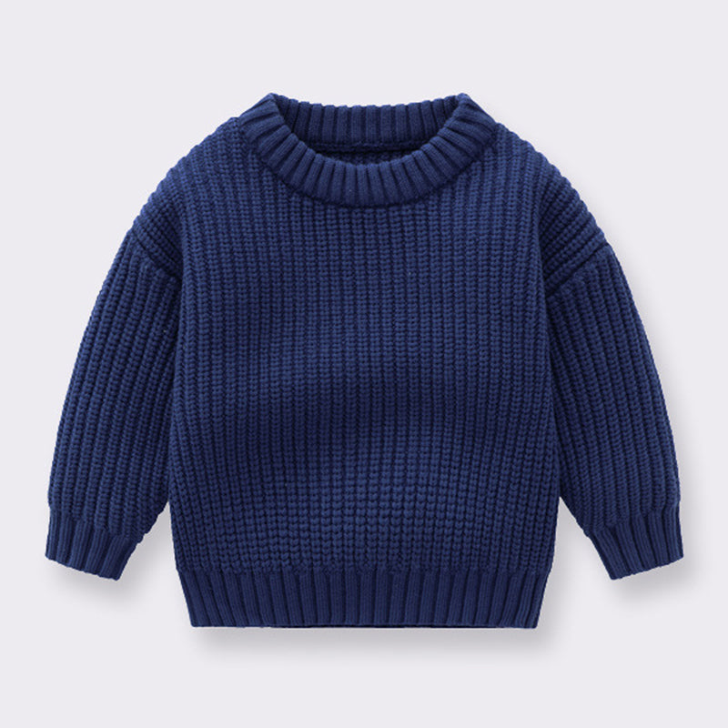 Ribbed Knit Long-Sleeve Sweater Set (Kids)