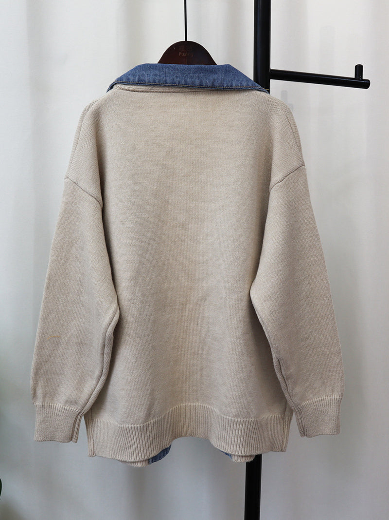 Patchwork Pocket Denim Jacket