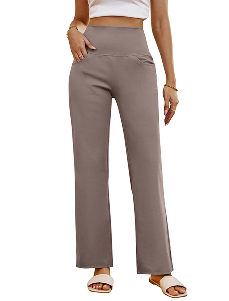 Wide-Leg Lounge Pants with High Waist