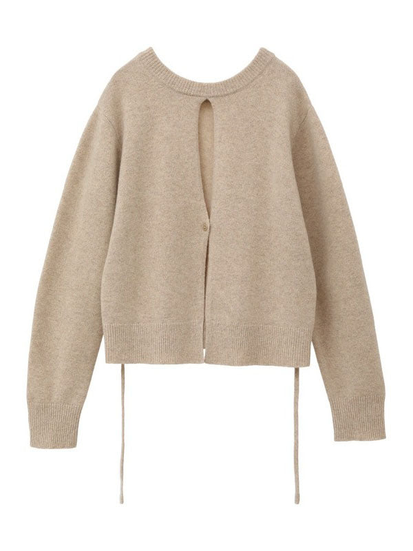 Cutout Cropped Cardigan