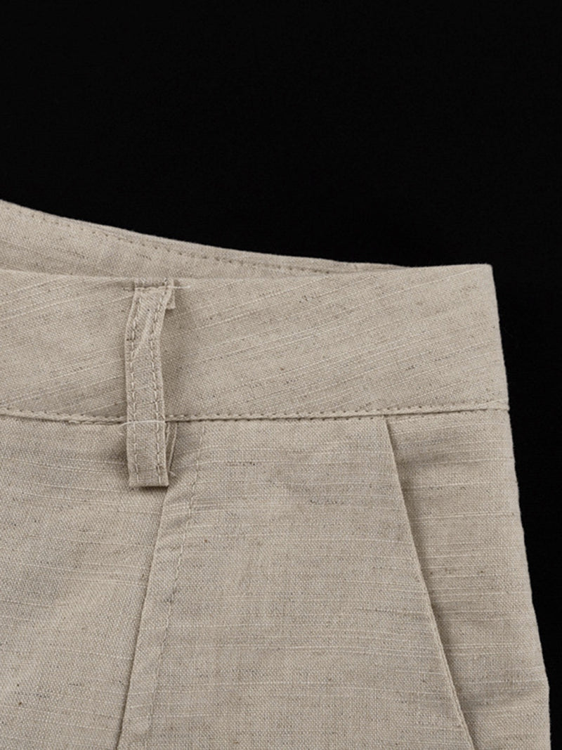 Button-Up Vest and Shorts Set