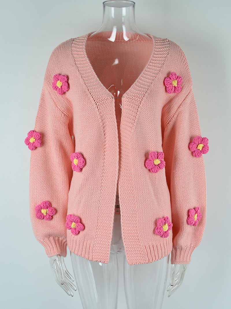 Floral Applique Cardigan