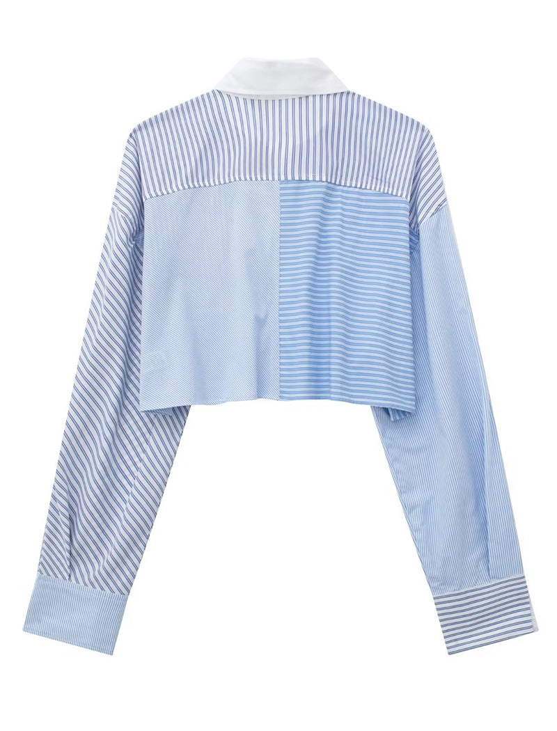 Striped Long Sleeve Loungewear Top