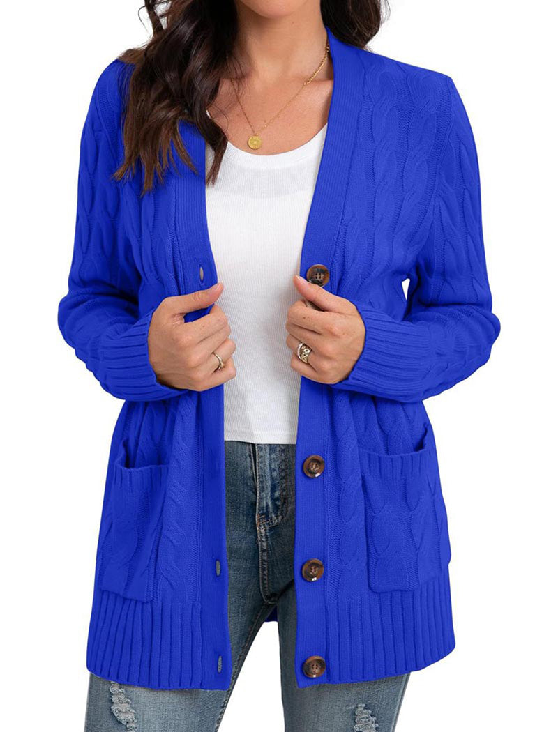 Button-Up Knit Cardigan