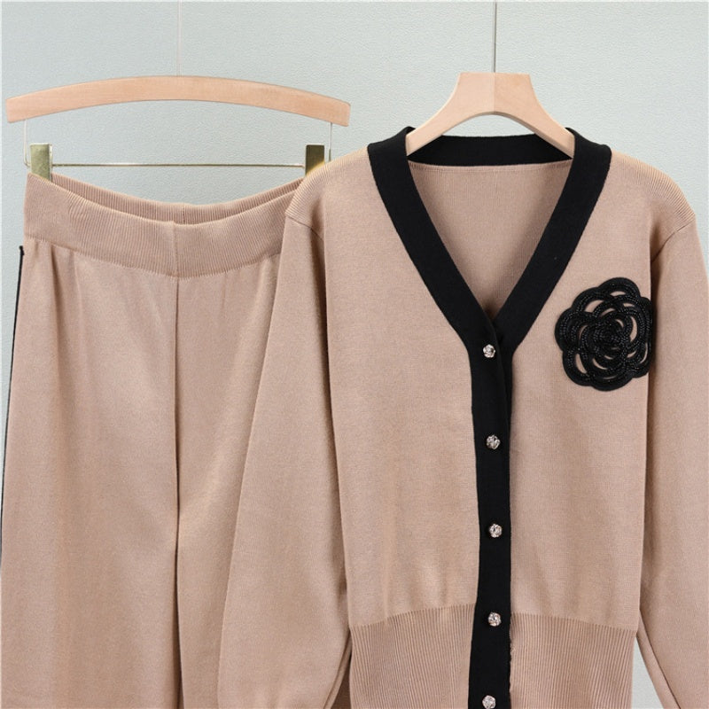 Two-Piece Striped Lounge Set