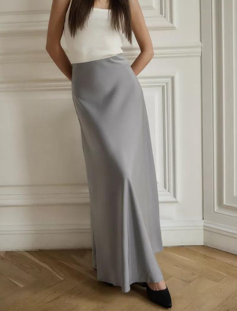 Satin Mermaid Maxi Skirt