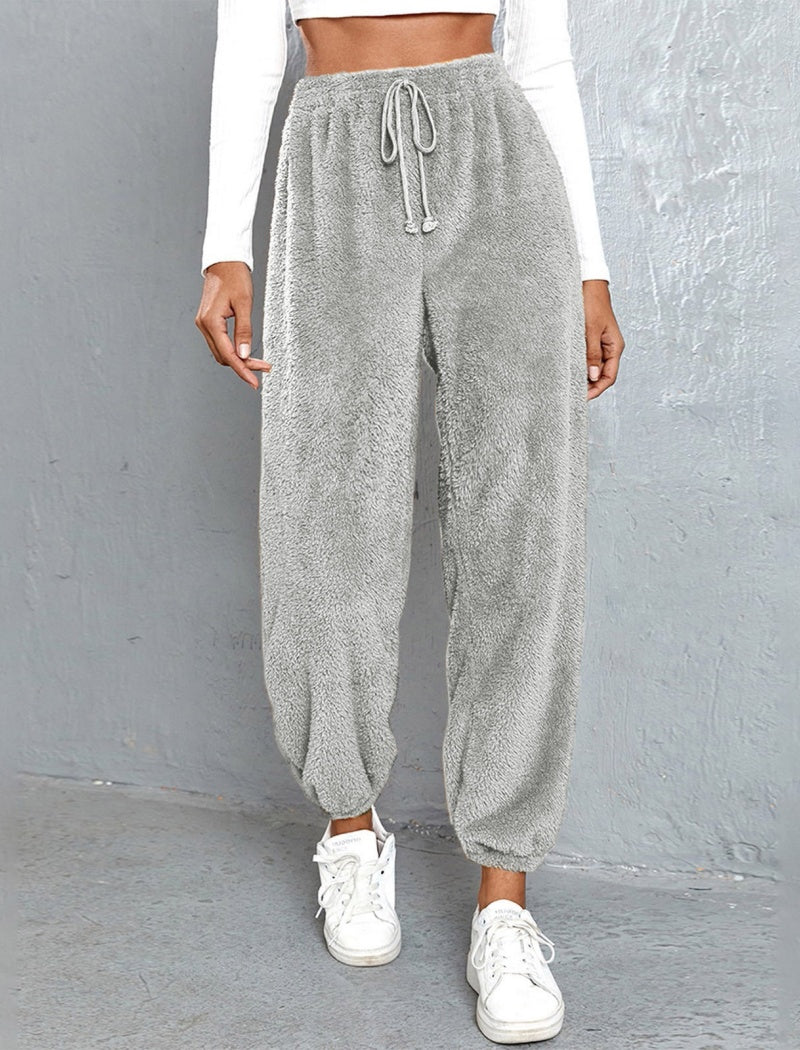 Loose Fit Fuzzy Lounge Pants