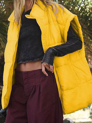 Sleeveless Quilted Puffer Vest