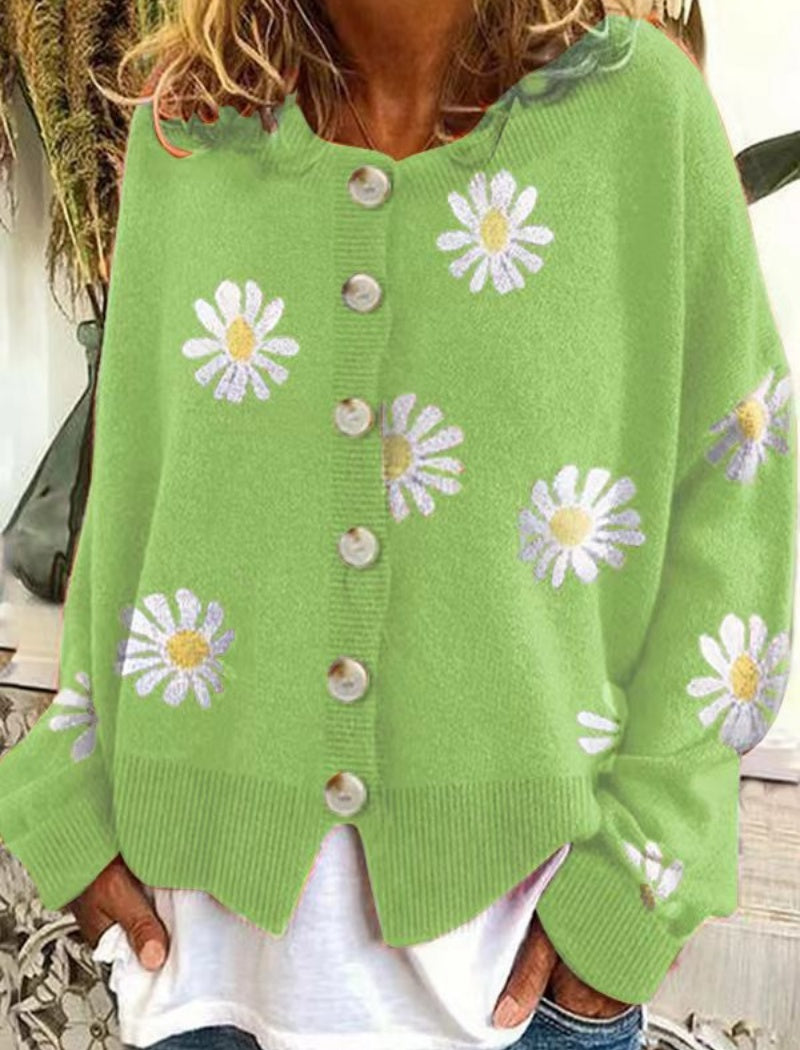 Daisy Button-Up Cardigan