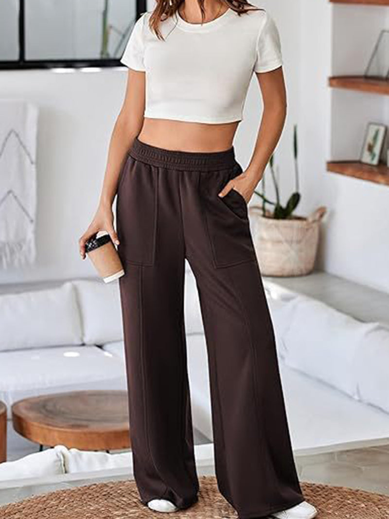 Wide-Leg High-Rise Pants