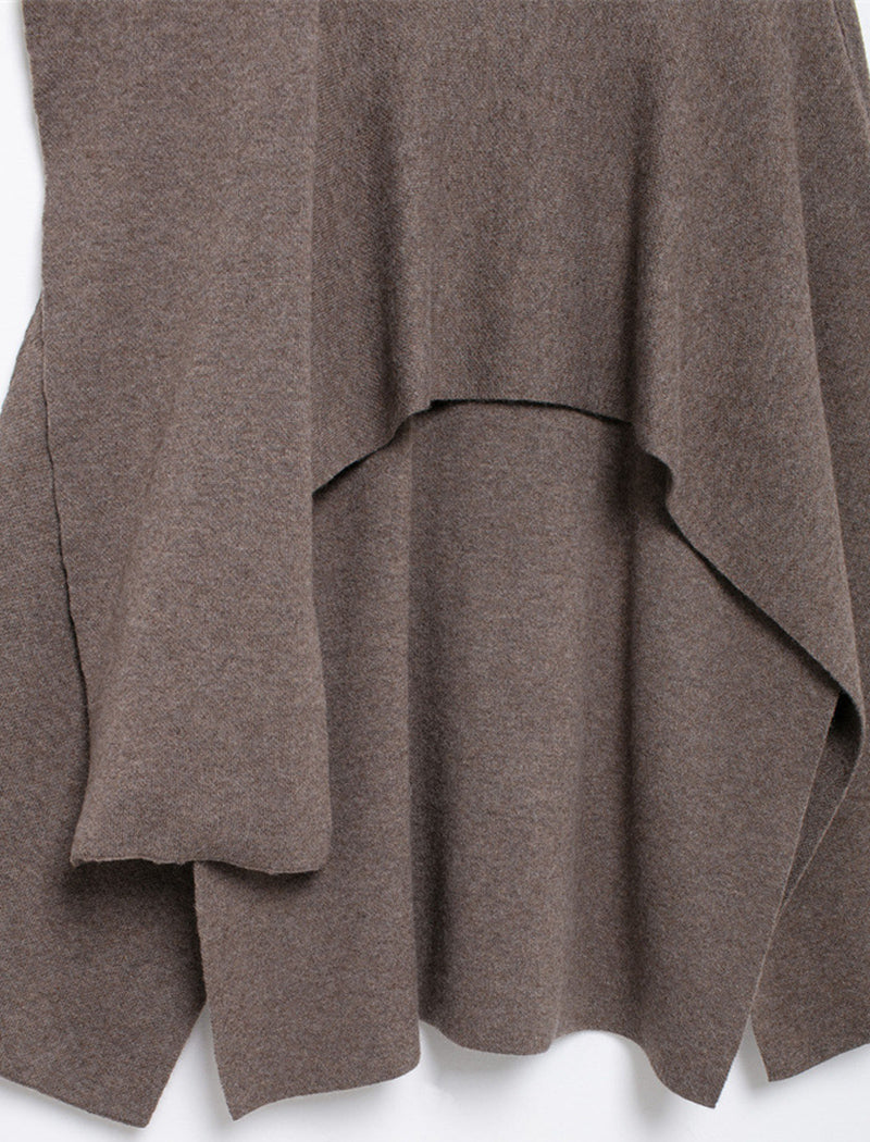 Draped Layered Poncho Top