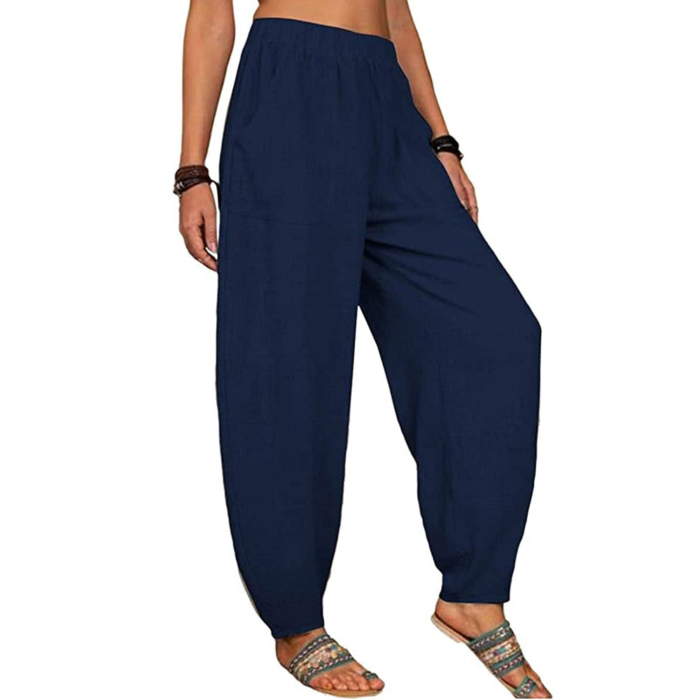 Wide-Leg Pockets Pants