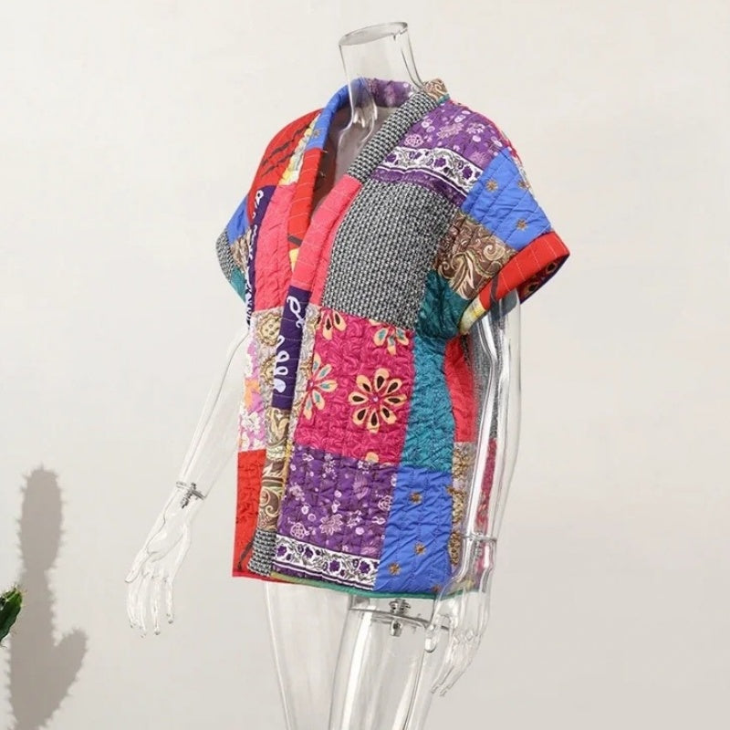 Sleeveless Printed Vest