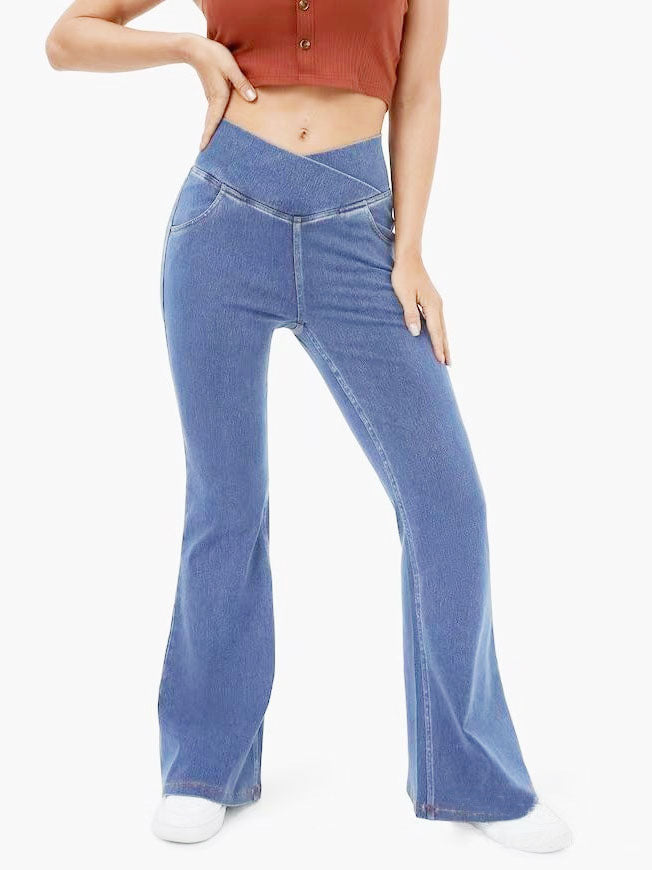 High-Rise Flare Legs Jeans