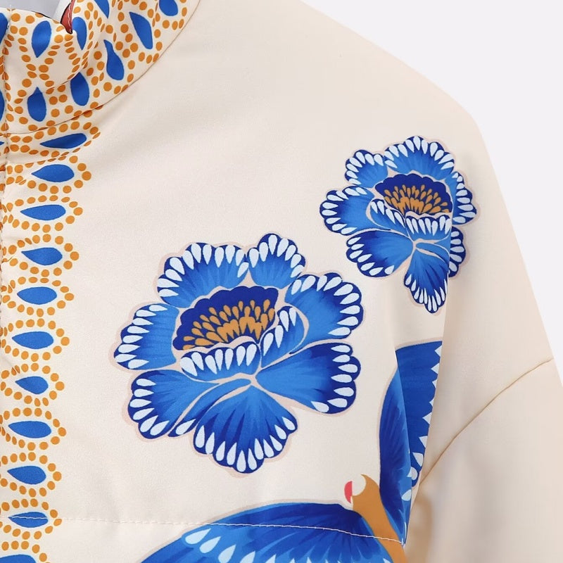 Printed Quilted Jacket