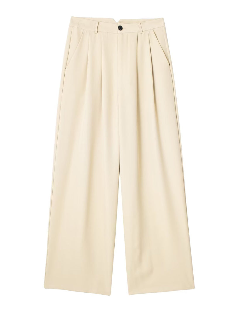 High-Rise Wide-Leg Trousers