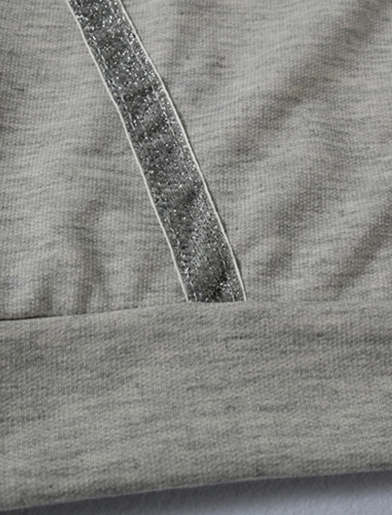 Sequin Graphic Oversized Hoodie