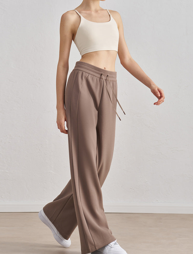 High-Waisted Wide-Leg Lounge Pants