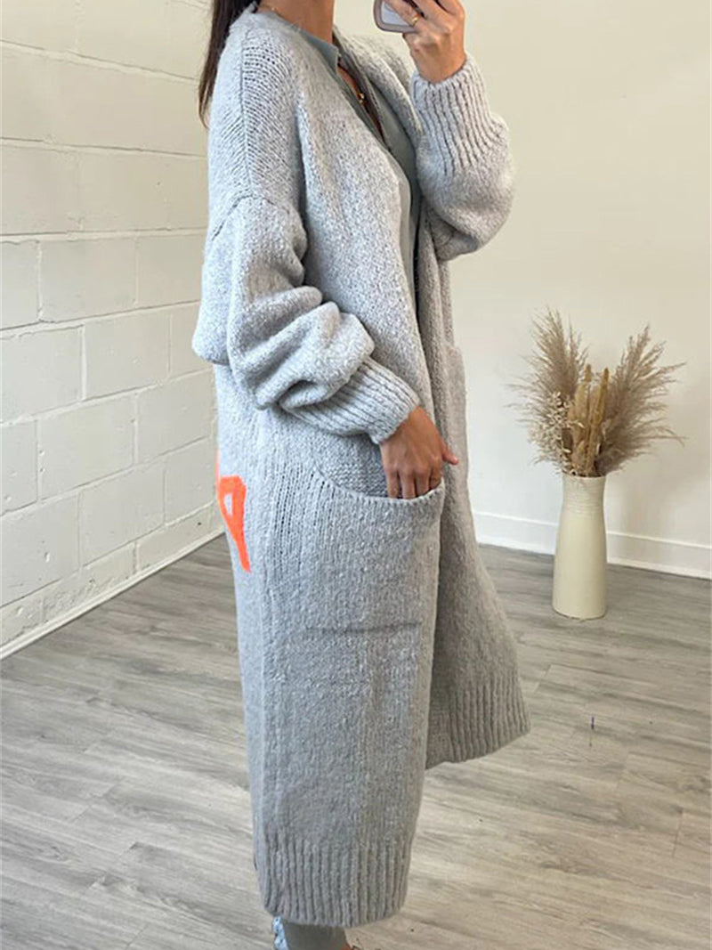 Love and Peace Graphic Cardigan