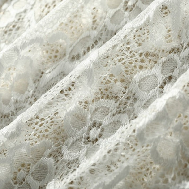 Scalloped Lace Mini Skirt