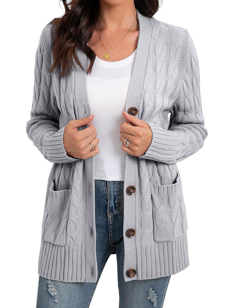 Knit Pockets Cardigan