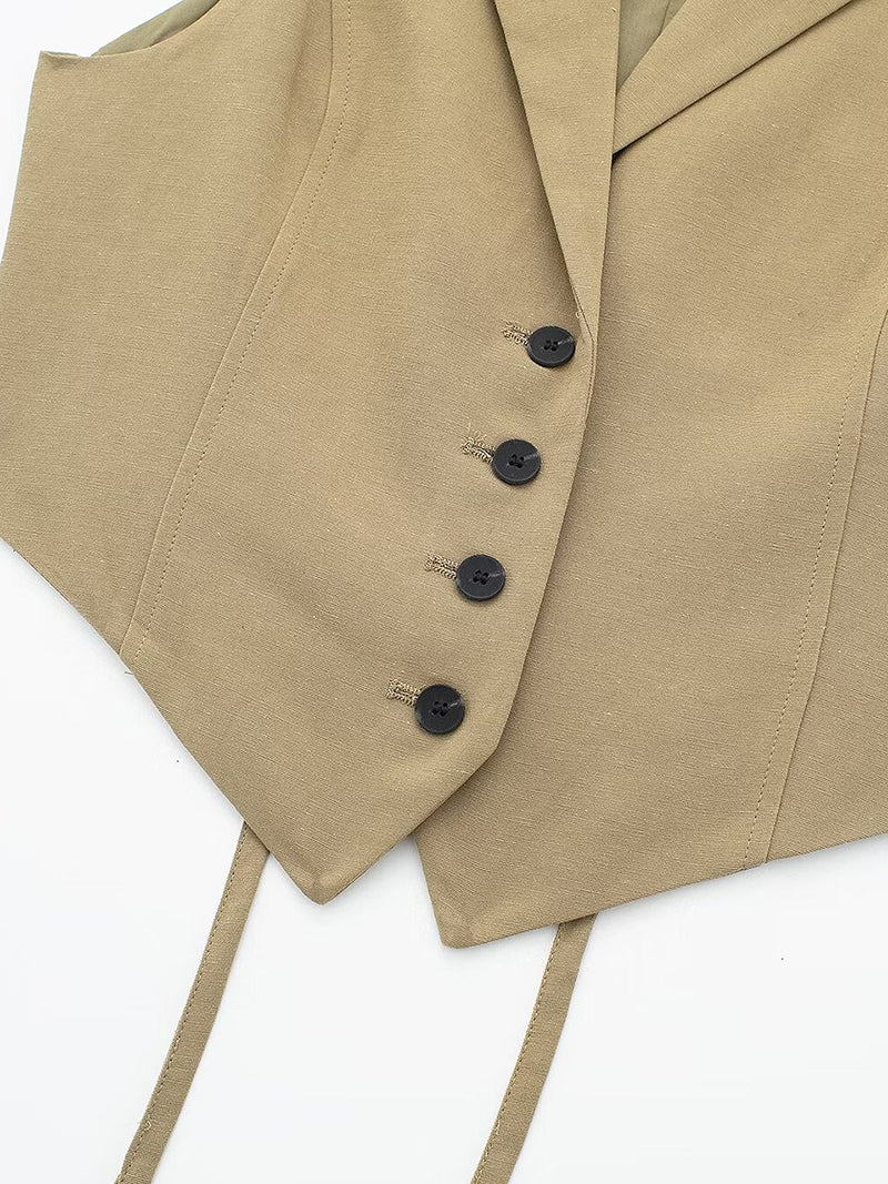 Tailored Buttoned Vest