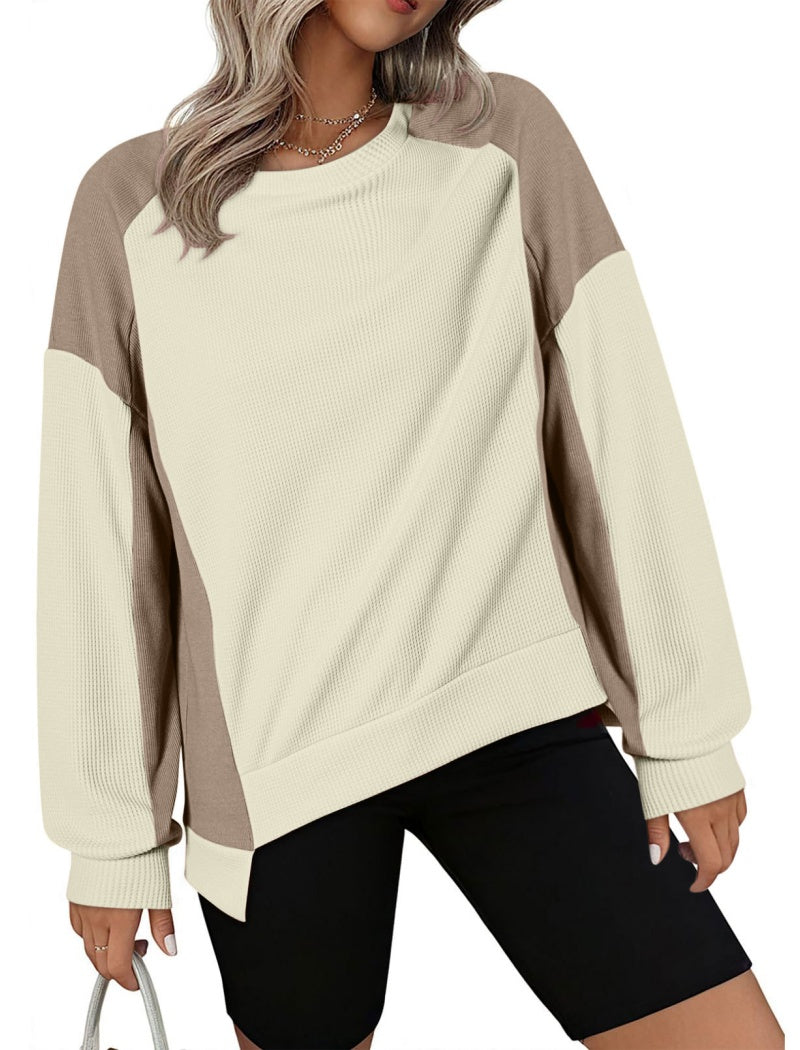 Colorblock Long-Sleeve Pullover