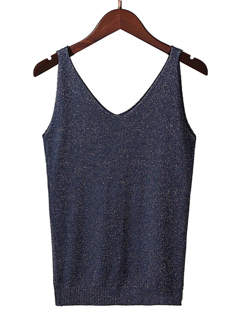 Glitter V-Neck Cami Top
