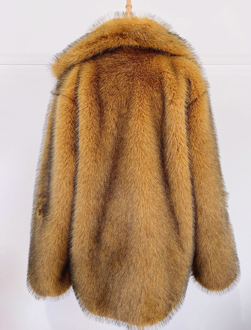 Oversized Faux Fur Coat