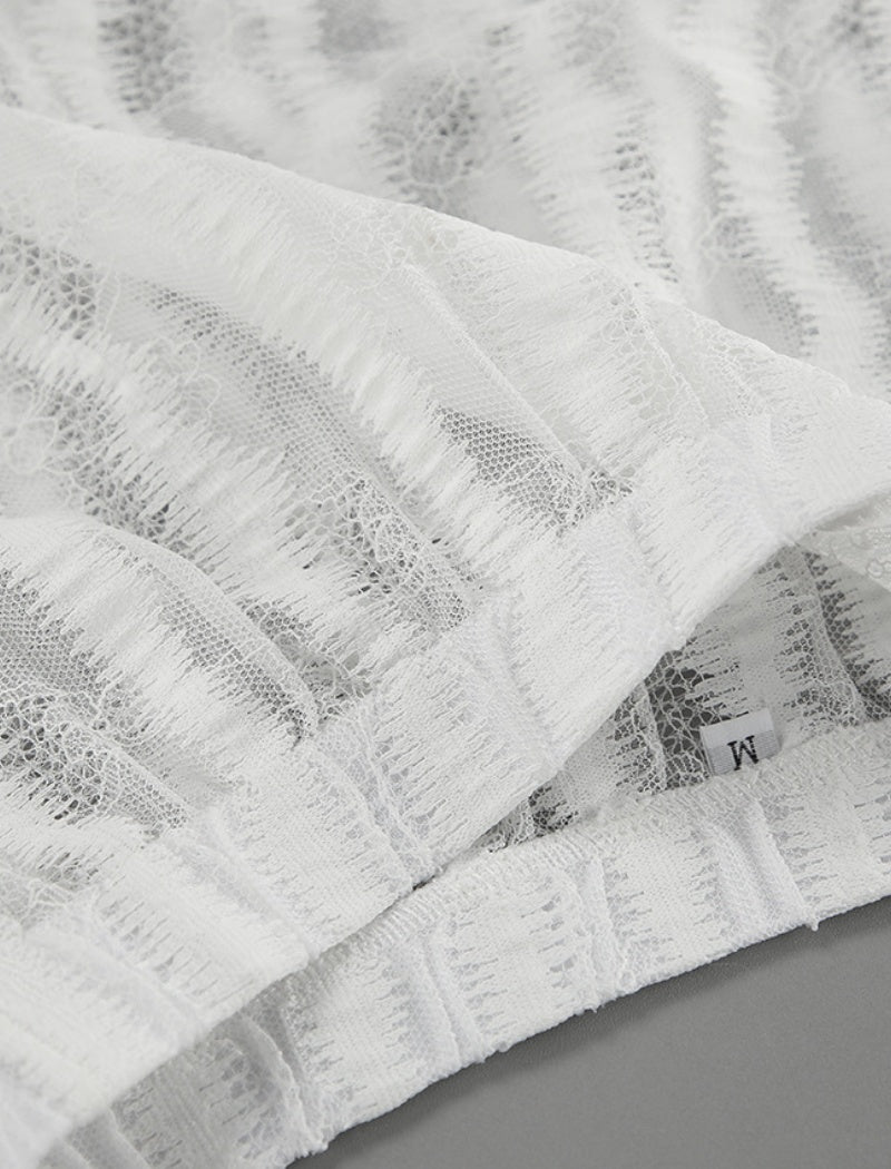 Sheer Lace Maxi Skirt