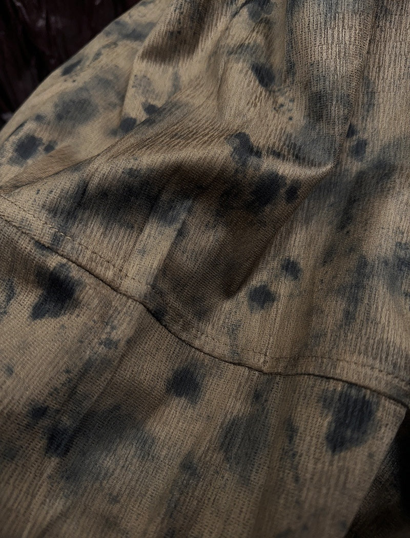 Vintage Print Midi Skirt