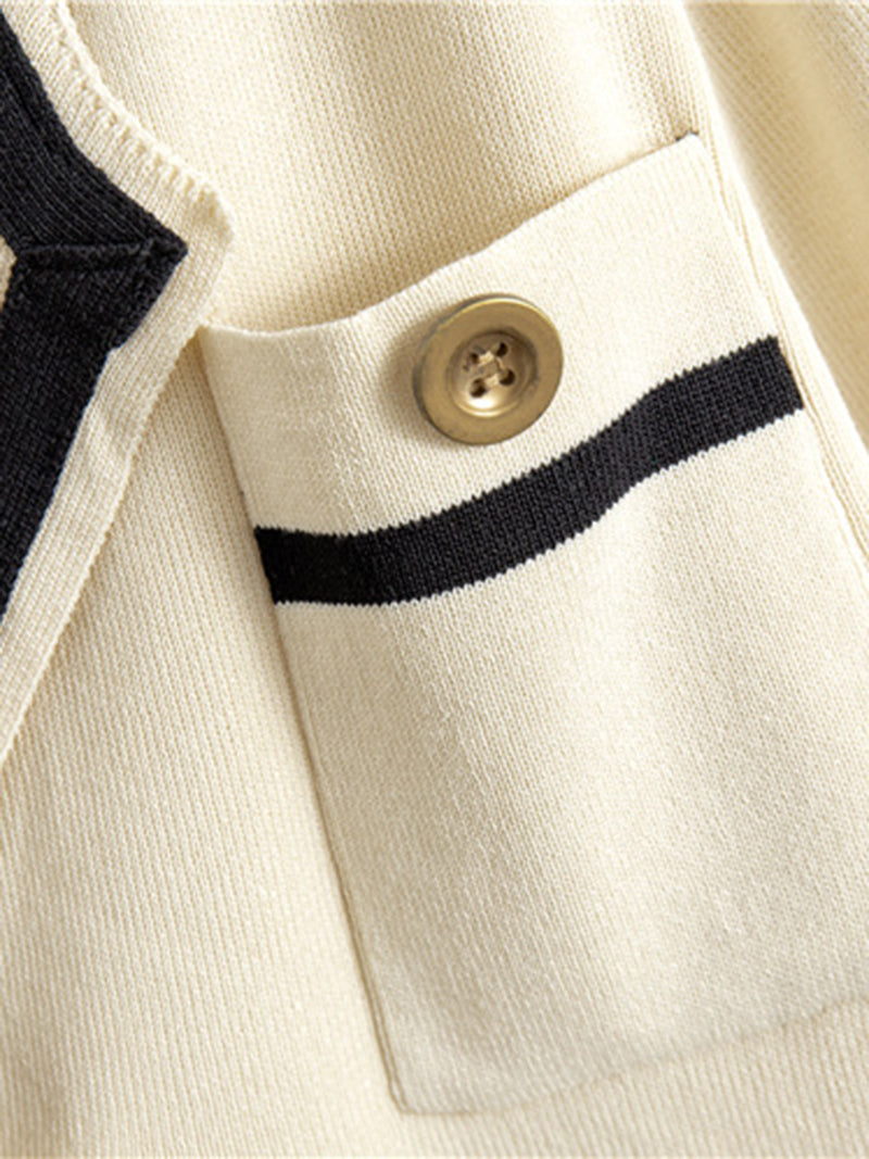 Double-Breasted Crop Jacket and Pants Set