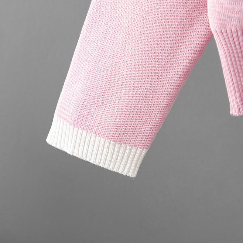 Floral Patch Two-Piece Sweater Set