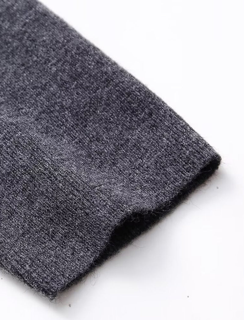 Knit Sweater with Diamond Collar