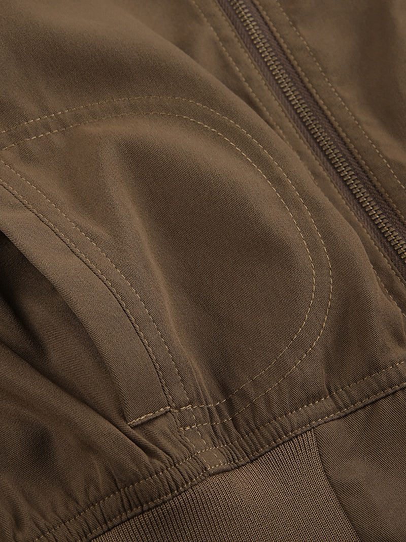 Cropped Zip-Up Jacket