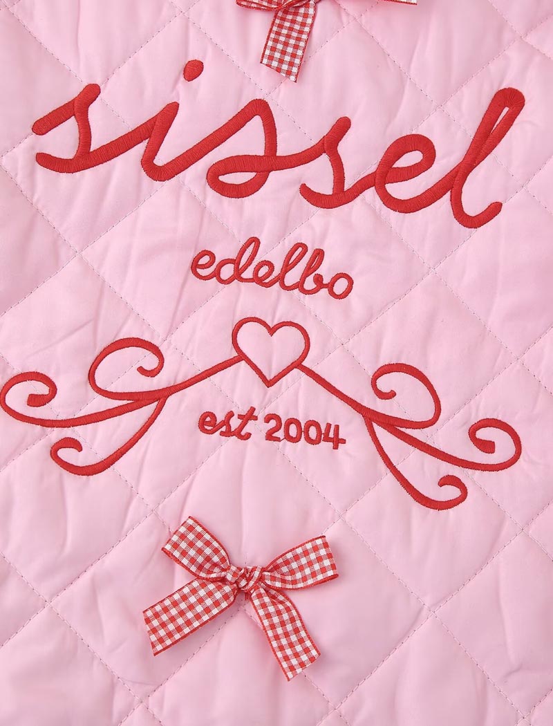 Bow-Detailed Quilted Jacket