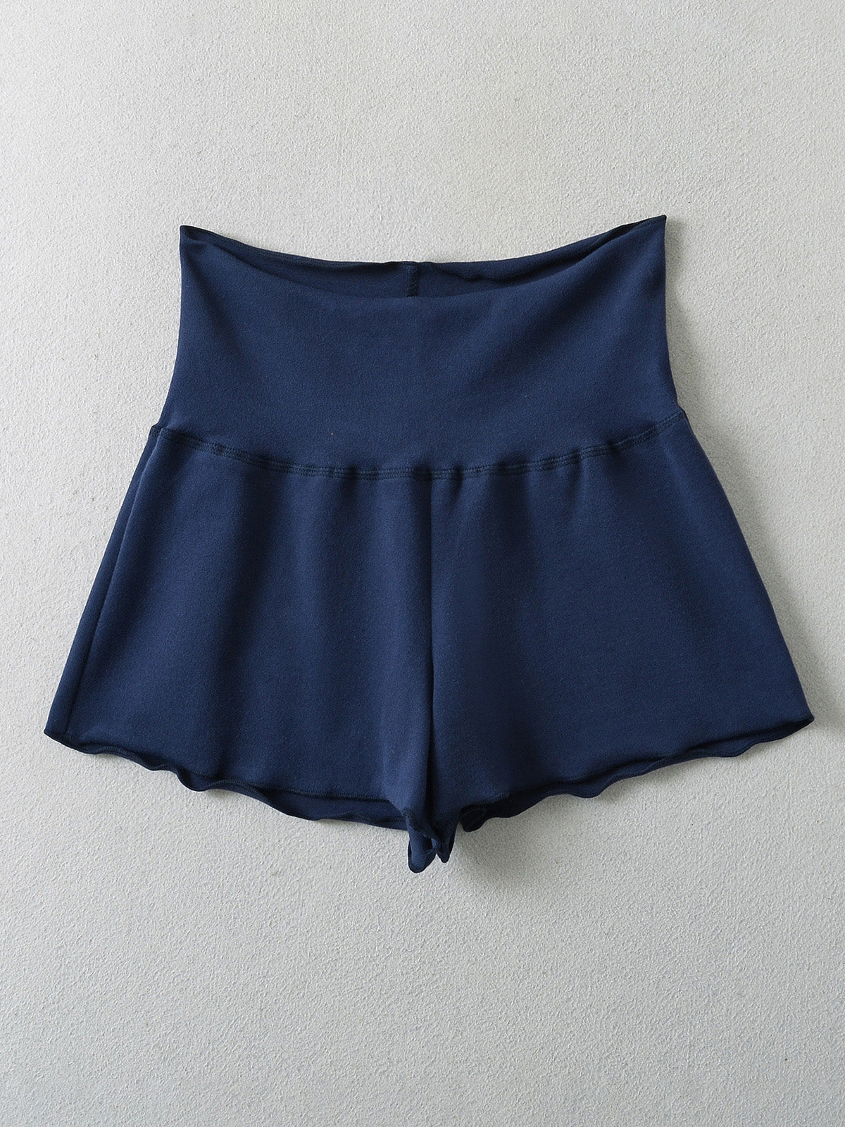 Low-Rise Scalloped Shorts