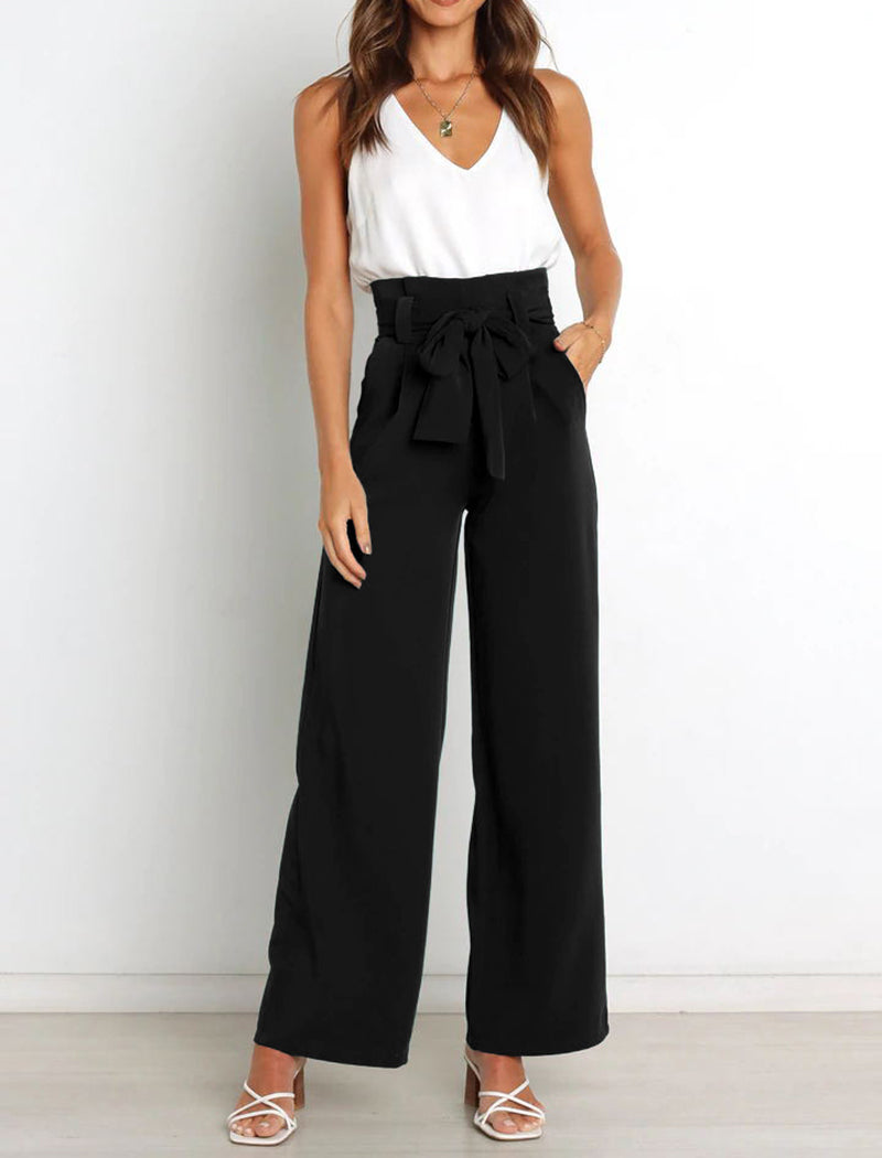High-Rise Wide-Leg Trousers