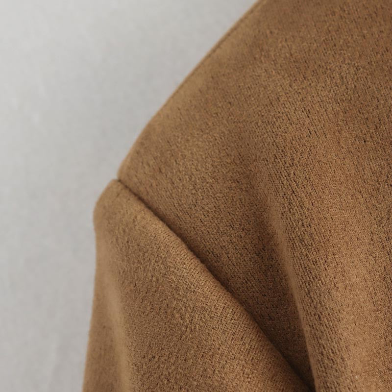 Oversized Faux Suede Blazer