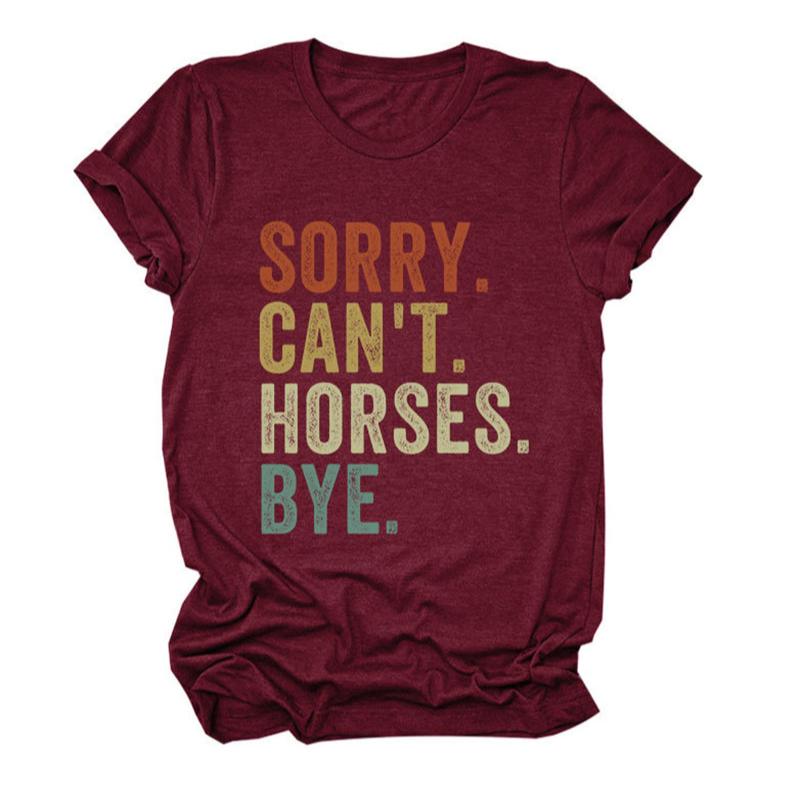 Letter Print Short-Sleeve Tee