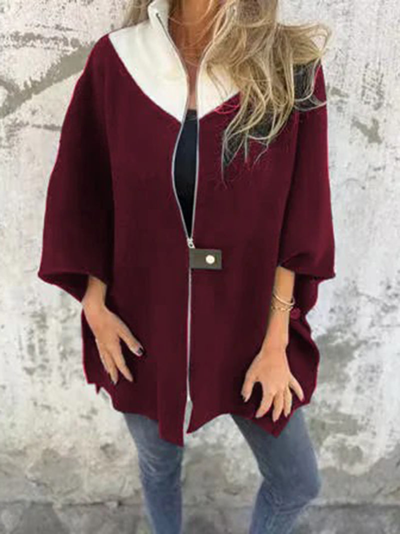 Oversized Zip-Front Jacket
