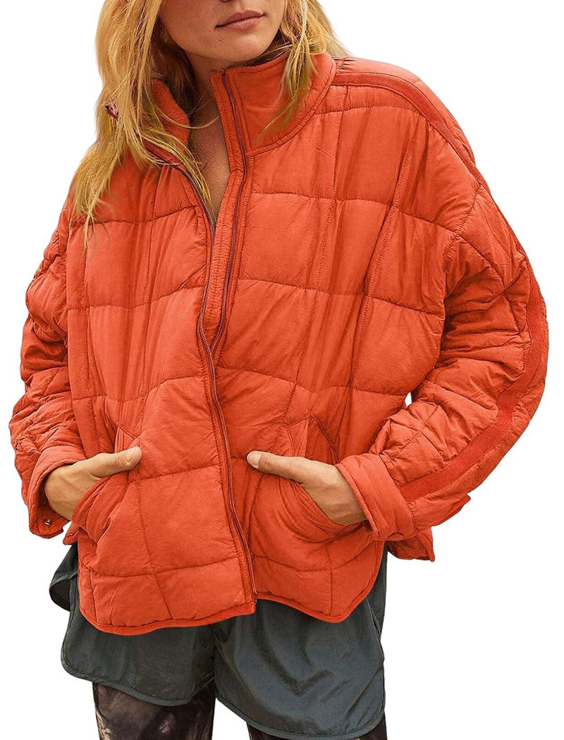 Quilted Zip-Up Jacket