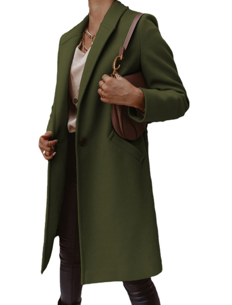 Tailored Longline Button-Up Coat