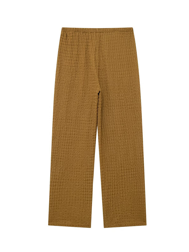 Ribbed Wide Leg Pants