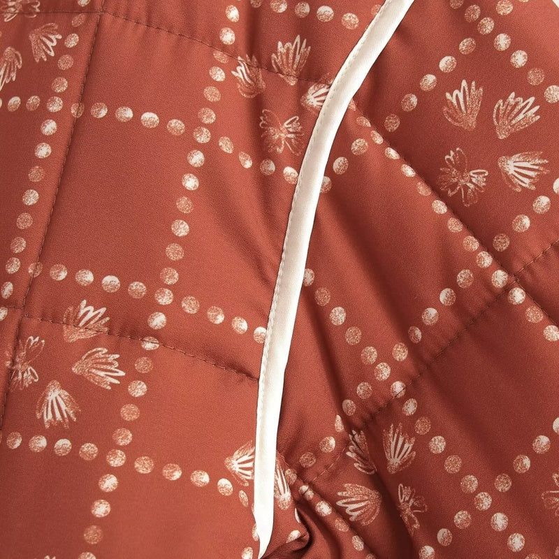 Quilted Floral Pattern Jacket