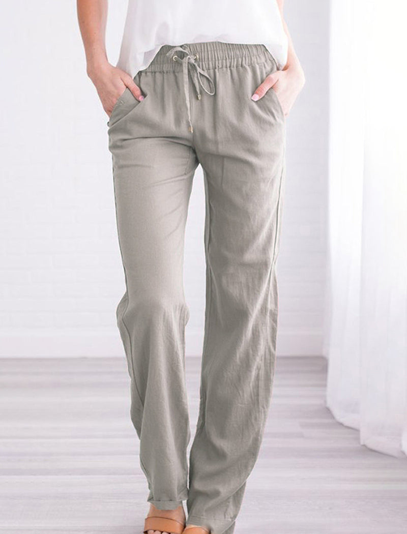 Relaxed Fit Drawstring Pants
