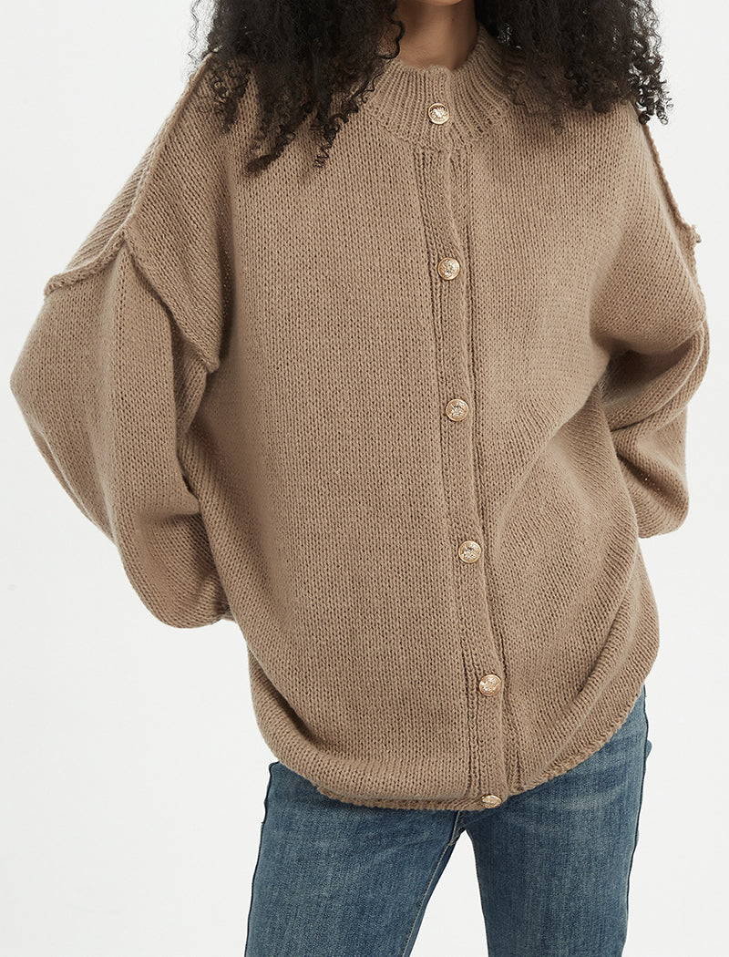 Plus Size Knit Cardigan