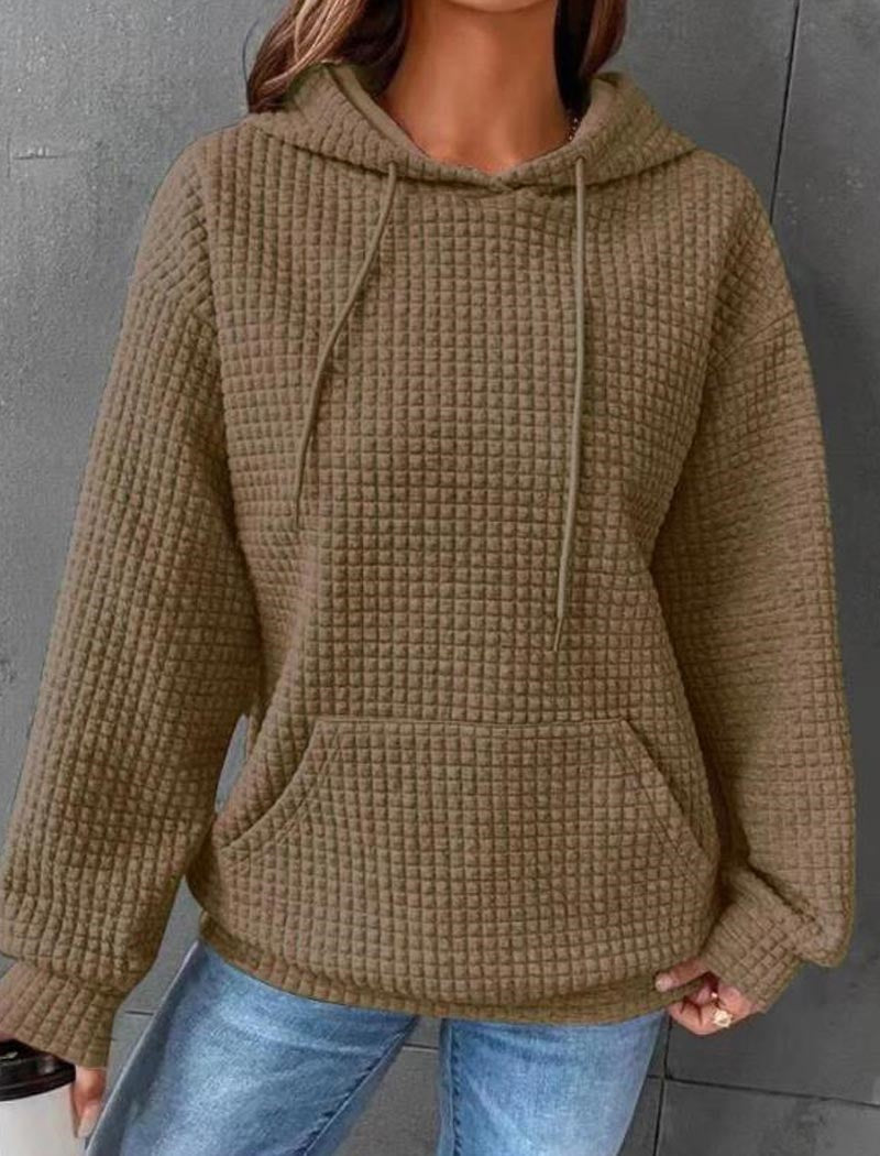 Waffle Knit Hoodie