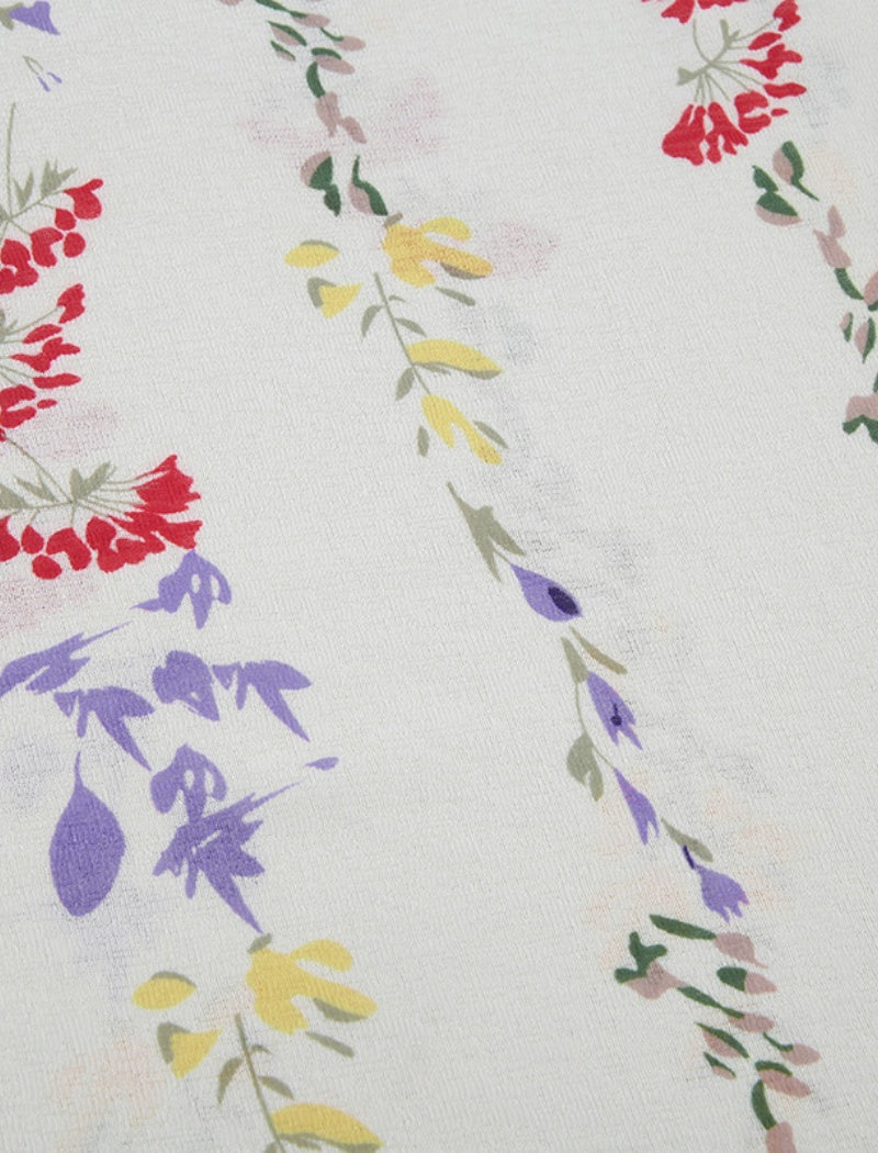 Floral Mesh Long Sleeve Top