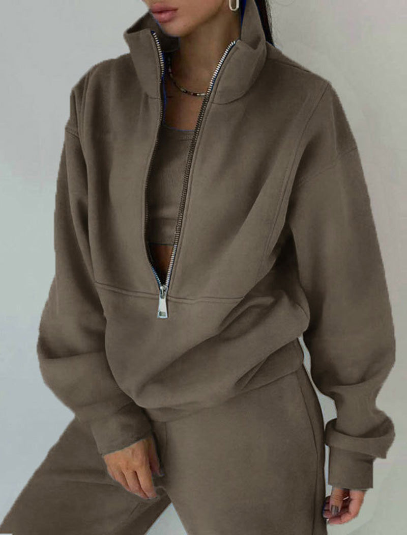 Zip-Up Relaxed Track Set